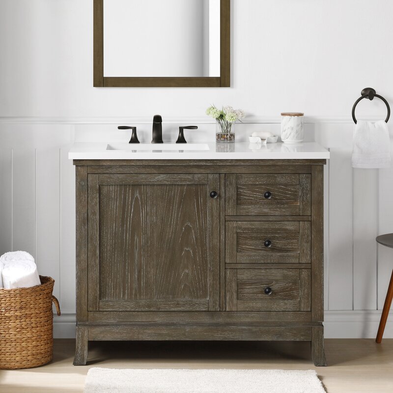 Martha Stewart Bedford Meadow 42" Single Bathroom Vanity